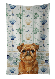 Belge Brussels Griffon Coastal Sea Glass Kitchen Towel