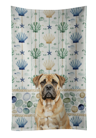 Bullmastiff Coastal Sea Glass Kitchen Towel