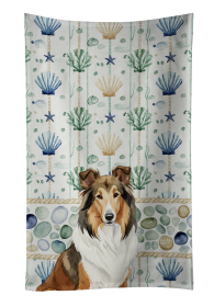 Sable Collie Coastal Sea Glass Kitchen Towel