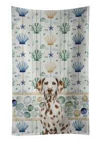Liver Dalmatian Coastal Sea Glass Kitchen Towel