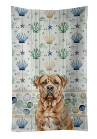 Dogue de Bordeaux Coastal Sea Glass Kitchen Towel