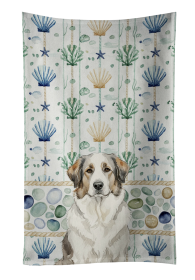 Badger Great Pyrenees Coastal Sea Glass Kitchen Towel