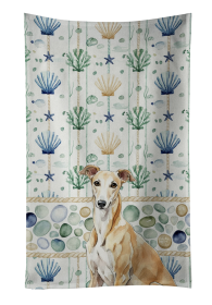 Fawn Greyhound Coastal Sea Glass Kitchen Towel