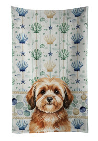 Sable Havanese Coastal Sea Glass Kitchen Towel