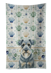 Kerry Blue Terrier Coastal Sea Glass Kitchen Towel