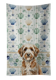 Lagotto Romagnolo Coastal Sea Glass Kitchen Towel