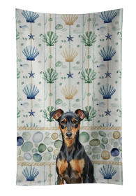 Manchester Terrier Coastal Sea Glass Kitchen Towel