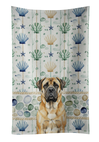 Fawn Mastiff Coastal Sea Glass Kitchen Towel