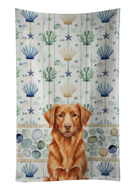 Copper Nova Scotia Duck Tolling Retriever Coastal Sea Glass Kitchen Towel