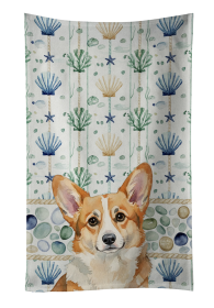 Corgi Coastal Sea Glass Kitchen Towel