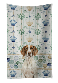 Liver and White Pointer Coastal Sea Glass Kitchen Towel