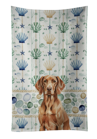 Liver Pointer Coastal Sea Glass Kitchen Towel