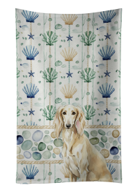 Cream Saluki Coastal Sea Glass Kitchen Towel