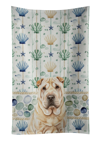 Shar Pei Coastal Sea Glass Kitchen Towel