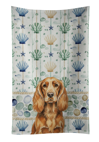Sussex Spaniel Coastal Sea Glass Kitchen Towel