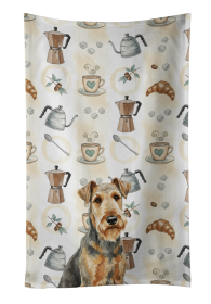 Grizzle Airedale Terrier Coffee Bar Kitchen Towel