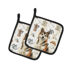 Sesame Akita Coffee Bar Pair of Pot Holders