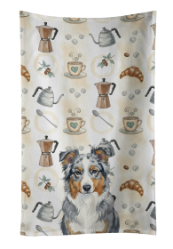 Blue Merle American Shepherd Coffee Bar Kitchen Towel