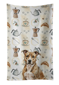 Brindle American Staffordshire Terrier Coffee Bar Kitchen Towel