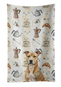 Fawn American Staffordshire Terrier Coffee Bar Kitchen Towel