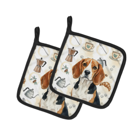Beagle Coffee Bar Pair of Pot Holders