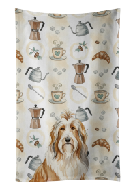 Fawn Bearded Collie Coffee Bar Kitchen Towel
