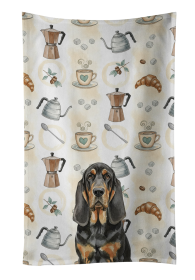 Black and Tan Bloodhound Coffee Bar Kitchen Towel