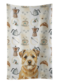 Wheaten Border Terrier Coffee Bar Kitchen Towel