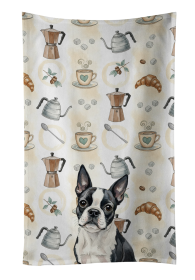 Boston Terrier Coffee Bar Kitchen Towel