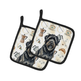 Bouvier des Flandres Coffee Bar Pair of Pot Holders