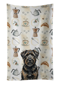 Brindle Bouvier des Flandres Coffee Bar Kitchen Towel