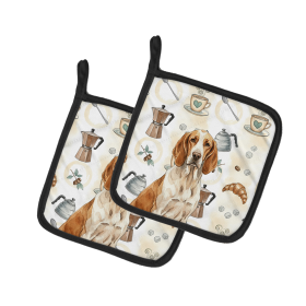 Bracco Italiano Coffee Bar Pair of Pot Holders