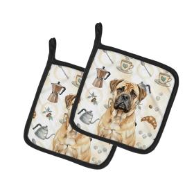 Bullmastiff Coffee Bar Pair of Pot Holders