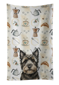 Black Cairn Terrier Coffee Bar Kitchen Towel