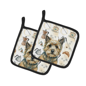 Cairn Terrier Coffee Bar Pair of Pot Holders