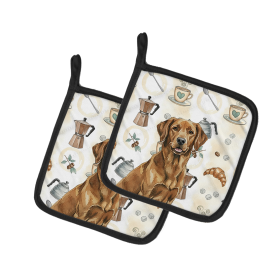 Chesapeake Bay Retriever Coffee Bar Pair of Pot Holders
