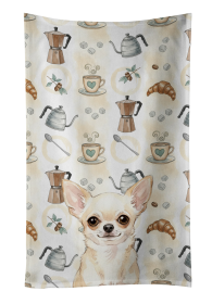 Cream Chihuahua Coffee Bar Kitchen Towel