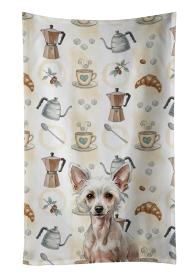 Hairless Chinese Crested Coffee Bar Kitchen Towel