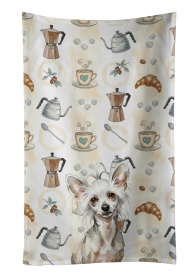 Hairless Mottled Pattern Chinese Crested Coffee Bar Kitchen Towel