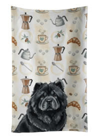 Black Chow Chow Coffee Bar Kitchen Towel