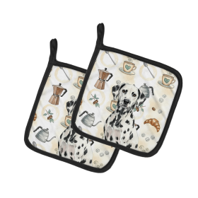 Dalmatian Coffee Bar Pair of Pot Holders
