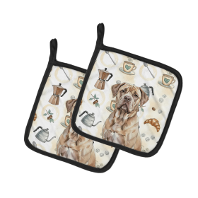 Isabella Dogue de Bordeaux Coffee Bar Pair of Pot Holders