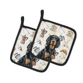 Gordon Setter Coffee Bar Pair of Pot Holders