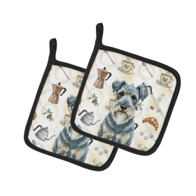 Kerry Blue Terrier Coffee Bar Pair of Pot Holders