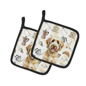 Labradoodle Coffee Bar Pair of Pot Holders