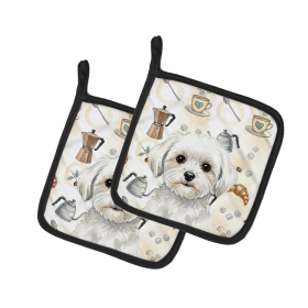 Maltese Coffee Bar Pair of Pot Holders