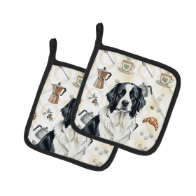 Landseer Newfoundland Coffee Bar Pair of Pot Holders