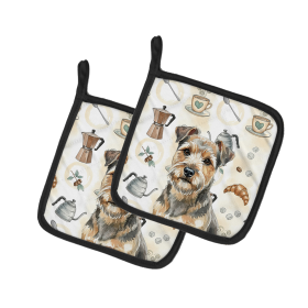 Grizzle and Tan Norfolk Terrier Coffee Bar Pair of Pot Holders