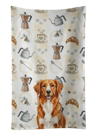 Orange Nova Scotia Duck Tolling Retriever Coffee Bar Kitchen Towel