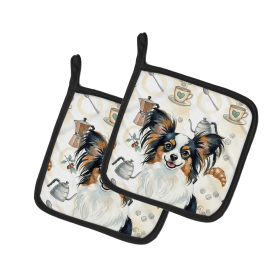 Tricoilor Papillon Coffee Bar Pair of Pot Holders